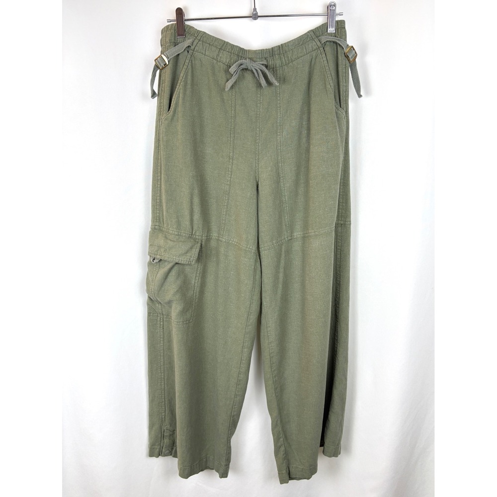 Pilcro by Anthropologie Relaxed Linen Beach Cargo Pants - Picture 4 of 10